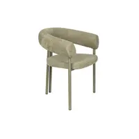 Heels eetkamerstoel met armleuningen groen