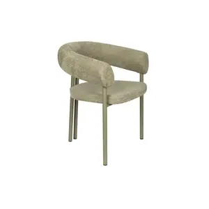 Zuiver Heels eetkamerstoel met armleuningen groen