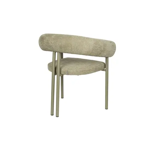 Zuiver Heels eetkamerstoel met armleuningen groen