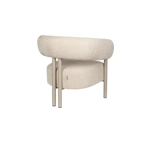 Zuiver Heels loungestoel beige