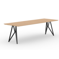 Rechthoekige eettafel Butterfly onderstel - eik hardwaxolie light 240 x 90