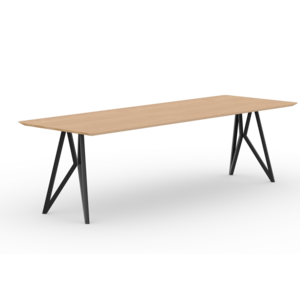 Studio Henk Table à manger rectangulaire pied Butterfly en chêne hardwax light 240 x 90