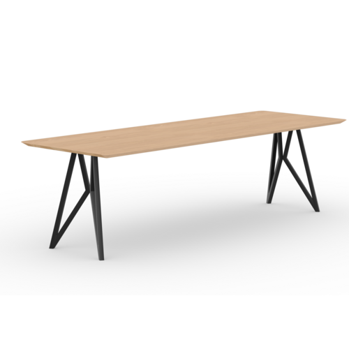 Studio Henk Rechthoekige eettafel Butterfly onderstel - eik hardwaxolie light 240 x 90