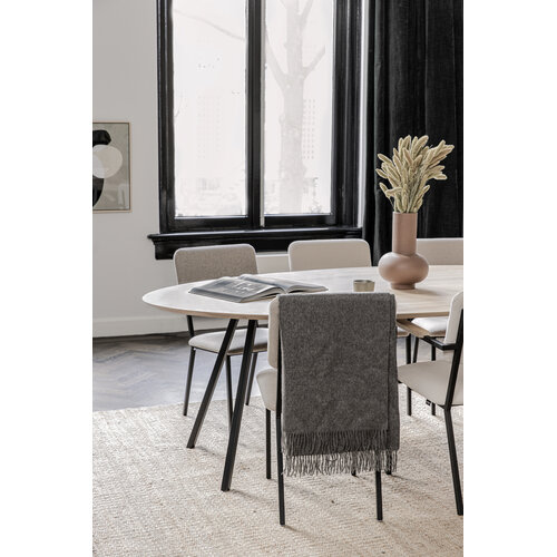 Studio Henk Ovalen eettafel Slim Co onderstel - eik hardwaxolie light eiken 220 x 120