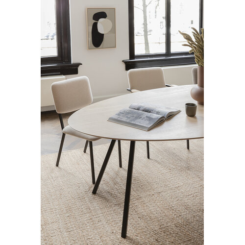 Studio Henk Ovalen eettafel Slim Co onderstel - eik hardwaxolie light eiken 220 x 120