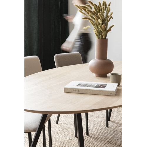Studio Henk Ovalen eettafel Slim Co onderstel - eik hardwaxolie light eiken 220 x 120