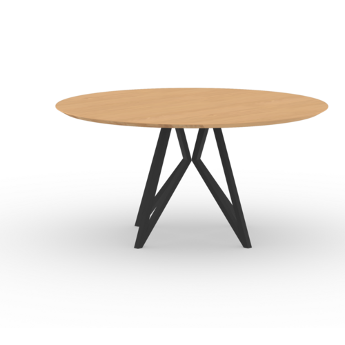 Studio Henk Ronde eettafel Butterfly onderstel -  geolied eik  Ø 150