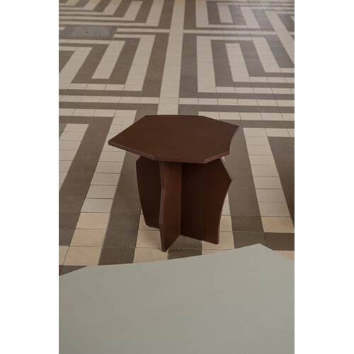 Studio Henk Scissors salontafel 50 eiken chocolade bruin  - TOONZAALMODEL