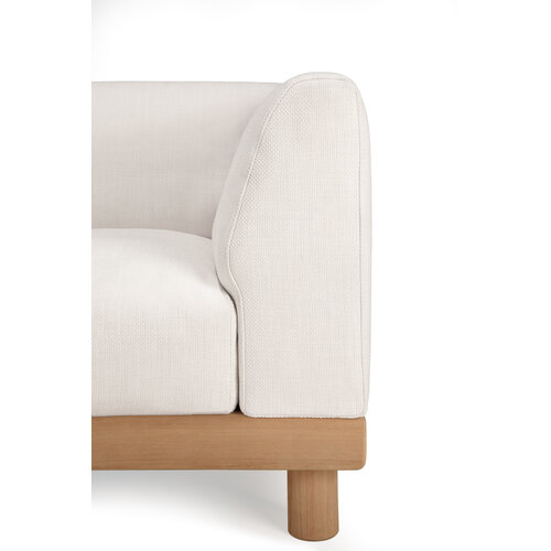 Ethnicraft Monocle outdoor modulaire sofa teak zitbank met L arm