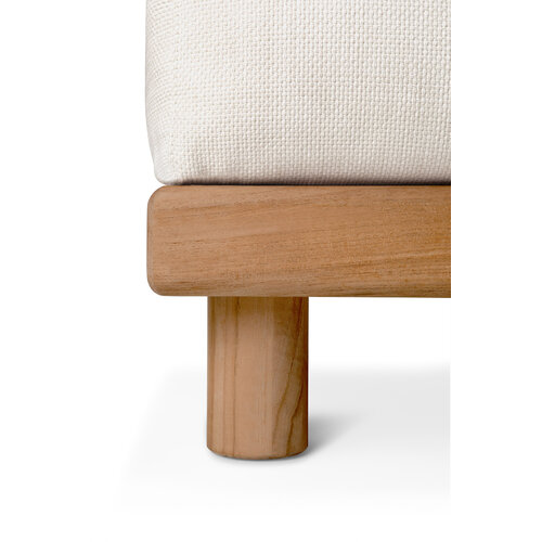 Ethnicraft Monocle outdoor modulaire sofa teak voetenbank