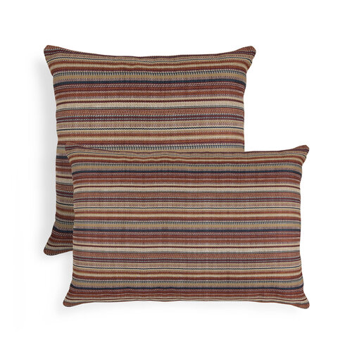 Ethnicraft Zahara Stripes coussin outdoor terra carré Ethnicraft Zahara Stripes coussin outdoor terra carré