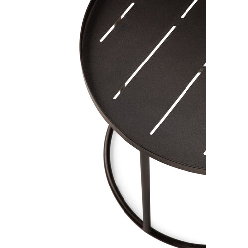 Ethnicraft Outdoor dienblad bijzettafel aluminium dark bronze