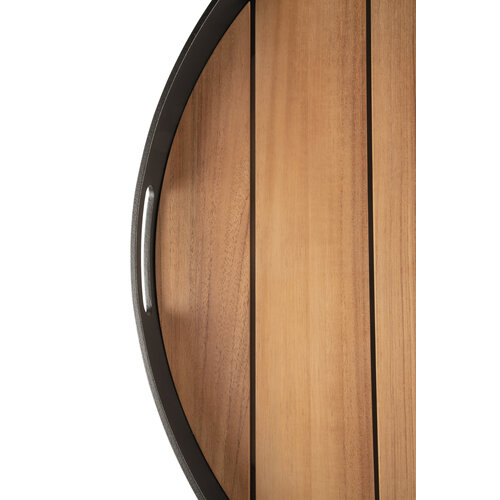 Ethnicraft Core outdoor dienblad teak rond S