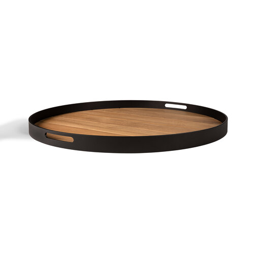 Ethnicraft Core outdoor dienblad teak rond L