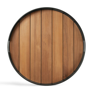 Ethnicraft Core outdoor dienblad teak rond L
