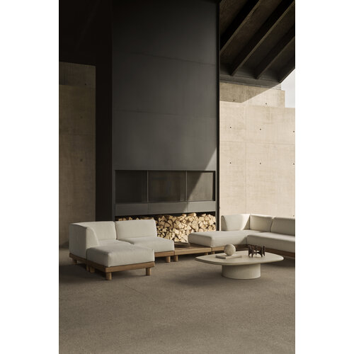 Ethnicraft Monocle outdoor modulaire sofa teak voetenbank