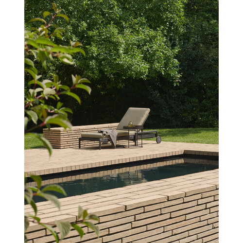 Ethnicraft Outdoor dienblad salontafel set van 2 aluminium dark bronze