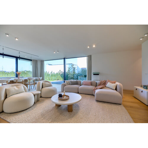 Paul Rogers Mollis sofa 3 elementen + poef - stof DAR-04