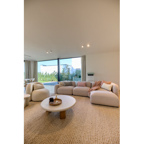 Paul Rogers Mollis sofa 3 elementen + poef - stof DAR-04