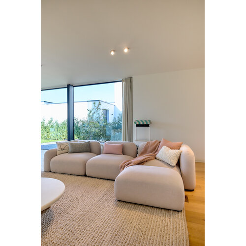 Paul Rogers Mollis sofa 3 elementen + poef - stof DAR-04