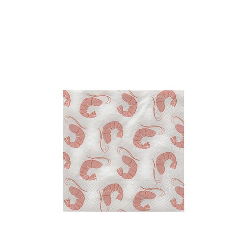 Broste Copenhagen Shrimp papieren servetten - set van 20