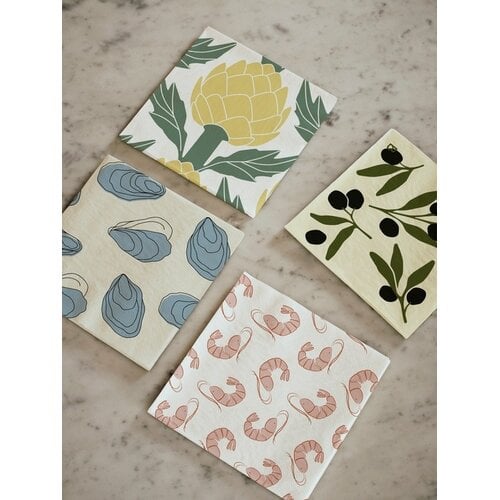 Broste Copenhagen Artichoke papieren servetten - set van 20 Broste Copenhagen Artichoke papieren servetten - set van 20