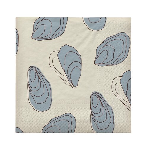Broste Copenhagen Oyster papieren servetten - set van 20