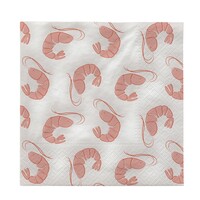 Shrimp papieren servetten - set van 20