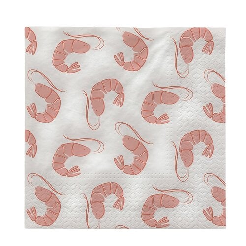 Broste Copenhagen Shrimp papieren servetten - set van 20