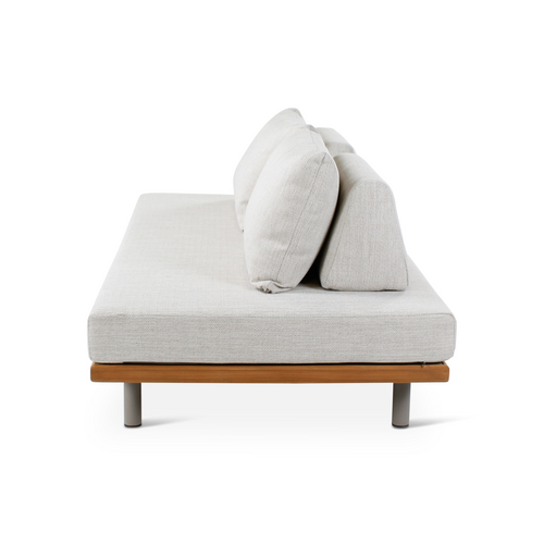 Castle Line Emilio 2zit teak incl kussens shell - incl. cover