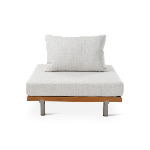 Castle Line Emilio 1zit/hoek teak incl kussens shell - incl. cover Castle Line Emilio 1zit/hoek teak incl kussens shell - incl. cover