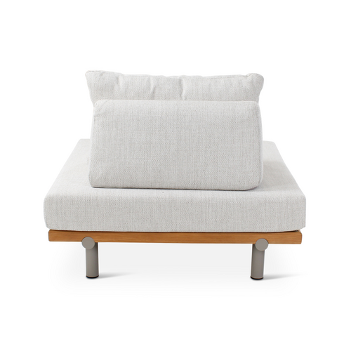 Castle Line Emilio 1zit/hoek teak incl kussens shell - incl. cover