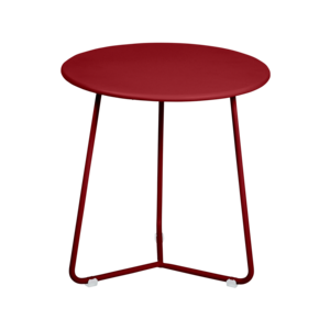 Fermob Cocotte table d'appoint en métal Chili Ø 34,5 x H 36 Fermob Cocotte table d'appoint en métal Chili Ø 34,5 x H 36