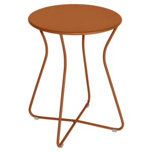 Fermob Cocotte tabouret en métal Orange Confit Ø 34 x H 45