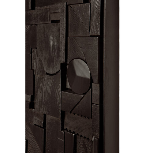 Ethnicraft Bricks muurdecoratie zwart