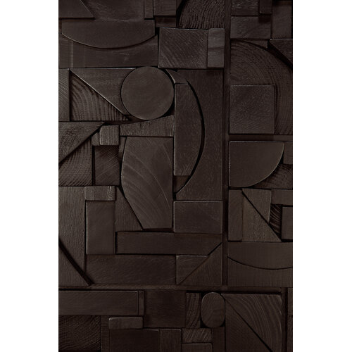 Ethnicraft Bricks muurdecoratie zwart