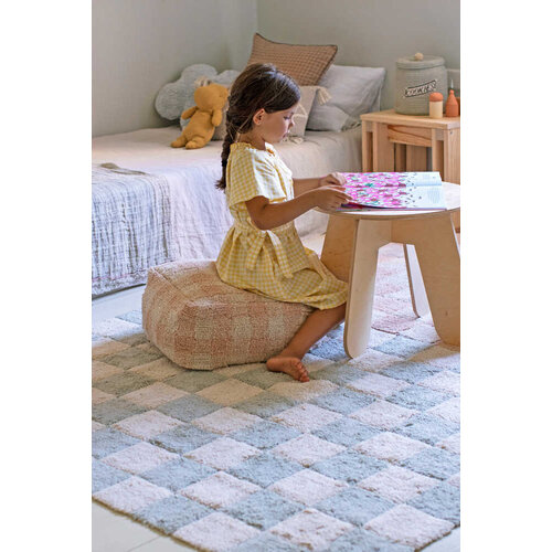 Lorena Canals Kitchen tiles tapis lavable blue sage 90 x 130 cm