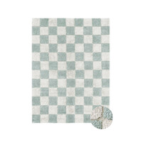Kitchen tiles tapis lavable blue sage 90 x 130 cm
