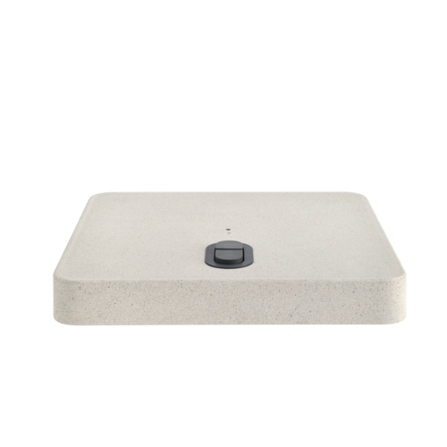 Glatz Parasolvoet beton licht Z met rollen 90 kg 80 x 80 × 11 cm Glatz Parasolvoet beton licht Z met rollen 90 kg 80 x 80 × 11 cm