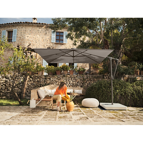 Glatz Parasolvoet beton licht Z met rollen 90 kg 80 x 80 × 11 cm Glatz Parasolvoet beton licht Z met rollen 90 kg 80 x 80 × 11 cm