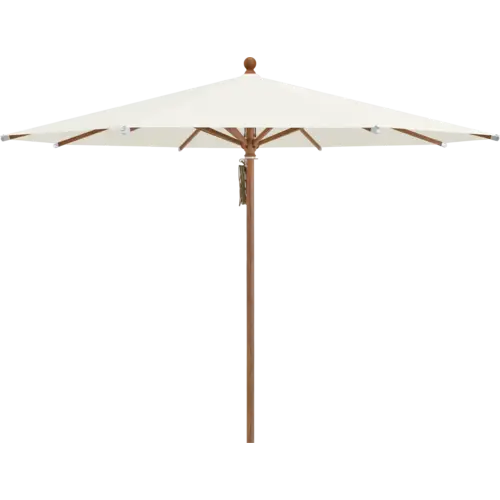 Glatz Piazza parasol aluminium houtlook stof 158 off-white