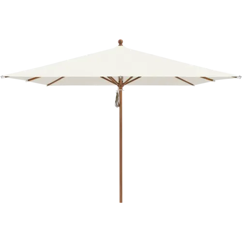 Glatz Piazza parasol aluminium houtlook stof 158 off-white Glatz Piazza parasol aluminium houtlook stof 158 off-white