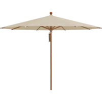 Piazza parasol aluminium houtlook stof 422 taupe