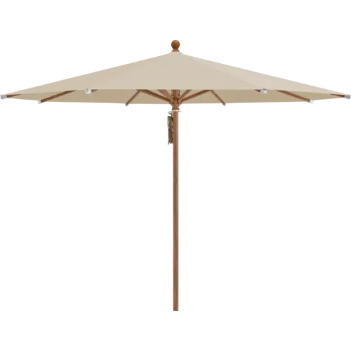 Glatz Piazza parasol aluminium houtlook stof 422 taupe