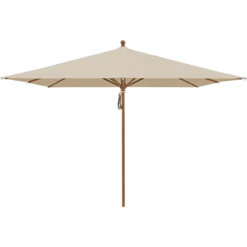 Glatz Piazza parasol aluminium houtlook stof 422 taupe Glatz Piazza parasol aluminium houtlook stof 422 taupe