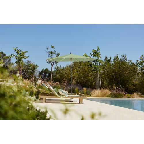 Glatz Alu Smart parasol stof 156 pale grey