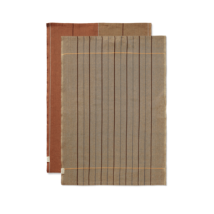 Ferm Living Ito torchon de cuisine Hazel/Oat - lot de 2
