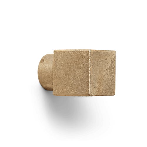 Ferm Living Square haakje gegoten messing Ferm Living Square haakje gegoten messing