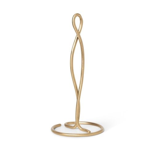 Ferm Living Curvature keukenrolhouder messing