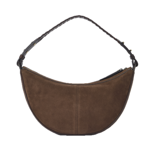 O My Bag Leo handtas suède short strap - klassiek leer